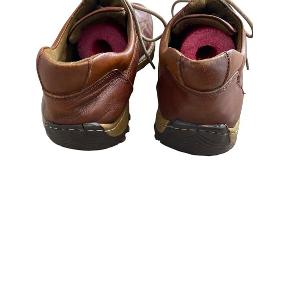 BELLININ BOOTS MEN'S BROWN LEATHER LACE-UP WALKING SHOES SZ 41/8 - Picture 4 of 8